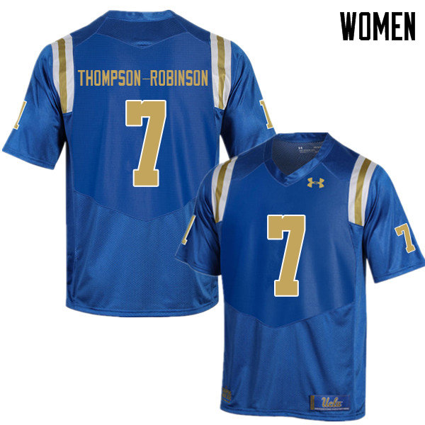 Women #7 Dorian Thompson-Robinson UCLA Bruins College Football Jerseys Sale-Blue